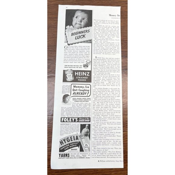 Hinds Hand Lotion Vintage Print Ad 30s Honeymoon Hands Beauty Cream Honey Almond - Picture 3 of 6